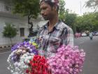This nice man was selling flower crowns
