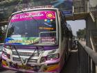 Colorful decorations on public buses