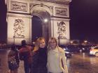 Arc de Trimophe with my friend Dana!