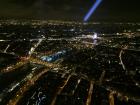 The view from the top of the Eiffel Tower at night!