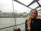 Smiling because I just cruised around Paris