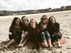 My friends and I on a beach in Deauville!