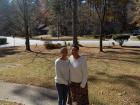 This is a very old photo of my mother and me standing in the front yard of our home in Atlanta