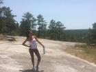 On top of Stone Mountain, one of the most popular hiking spots here in Atlanta