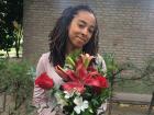 My friends gave me flowers for my birthday