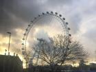 The London Eye, a large Ferris wheel alongside the River Thames