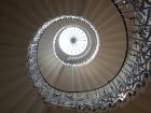 The tulip staircase located inside the Palace of Whitehall in Greenwich