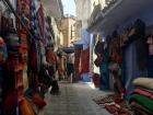 Streets of Chefchaouen souks or markets 