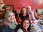 Me and my host sister with friends enjoying Yamal Acham 