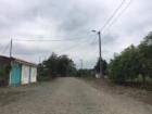 The view of the my street that goes into a river