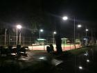 People make time for tennis, even at night!