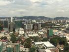 The cityscape of Kuala Lumpur viewed from my hotel