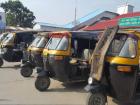 Autos at the railway station