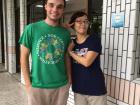 Helen and me at Jian Guo, our school