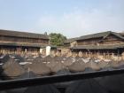 A soy sauce drying yard that covers about 300 square meters