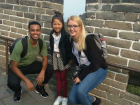 My friend and I met a really nice girl at the Great Wall of China