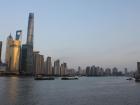 The Huangpu river that divides the Shanghai into two sides