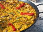 Example of a chicken paella 