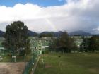 After an exhausting arrival, I was relieved to wake up to a rainbow!