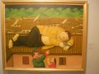 The famous artist Botero depicted the fall of Pablo Escobar in his distinct style. 