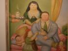 What can you infer about the kids in Botero's famous painting, "Colombian Family,"?