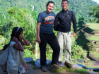 This young Kogi photo-bombed our picture! What do you notice on her back?