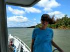 As you can tell, the boat to the island moves pretty fast