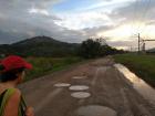After landing in Gamboa, we walked for about a mile until we reached a bus stop