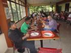 Scientists from all over the world come together for meals in the B.C.I. dining hall