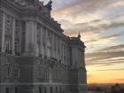 The Spanish Royal Palace in the evening