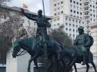 Don Quixote and Sancho Panza statue attributed to one of the greatest novels of the Spanish culture 