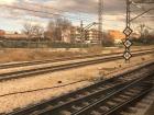 Train speed limits are in gray but still in kilometers per hour (km/h)