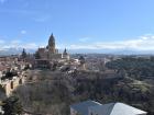 A view of the city of Segovia from the top of the Alcázar