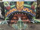Beco de Batman has murals that represent the indigenous history of Brazil, too
