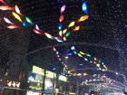 Decorations for the winter festival in Hwacheon