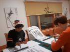 I take calligraphy classes every Tuesday evening