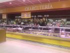 This is the meat section of the super market. Even the smaller meat stores have the meat hanging from the ceiling!