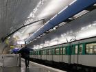 This is what a regular Métro station in Paris looks like