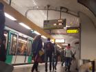 Métro stops in Paris are always full of people