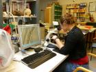 I work with Irina's mother, Tiina, in the archaeology lab