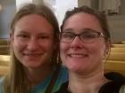 Taking a quick photo inside the Lutheran Cathedral