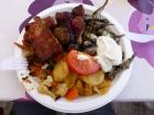 A sample of foods available at a Kauppatori stall