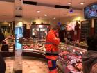 My first glance inside the meat shop