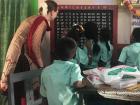 I got to visit a local government school and the kids read the Tamil alphabet with me