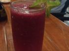 Colombia also serves up some great jugos (juices); this one was a mix of berries and lychee