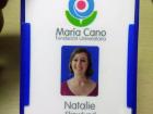 My official name badge as the Language Assistant at Maria Cano