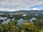 An artificial reservoir dotted with islands only two hours outside of Medellín