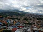 View of the surrounding hills from up above Medellín