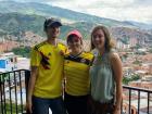 Amanda, Diego and me enjoying the view from up high in Comuna 13