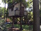 This is the tree house that my sister and I built with our dad 
